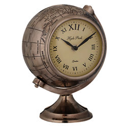 Libra Atlas Round Globe Clock, Large
